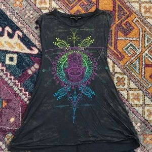 Beautiful tank top with hamsa hand design